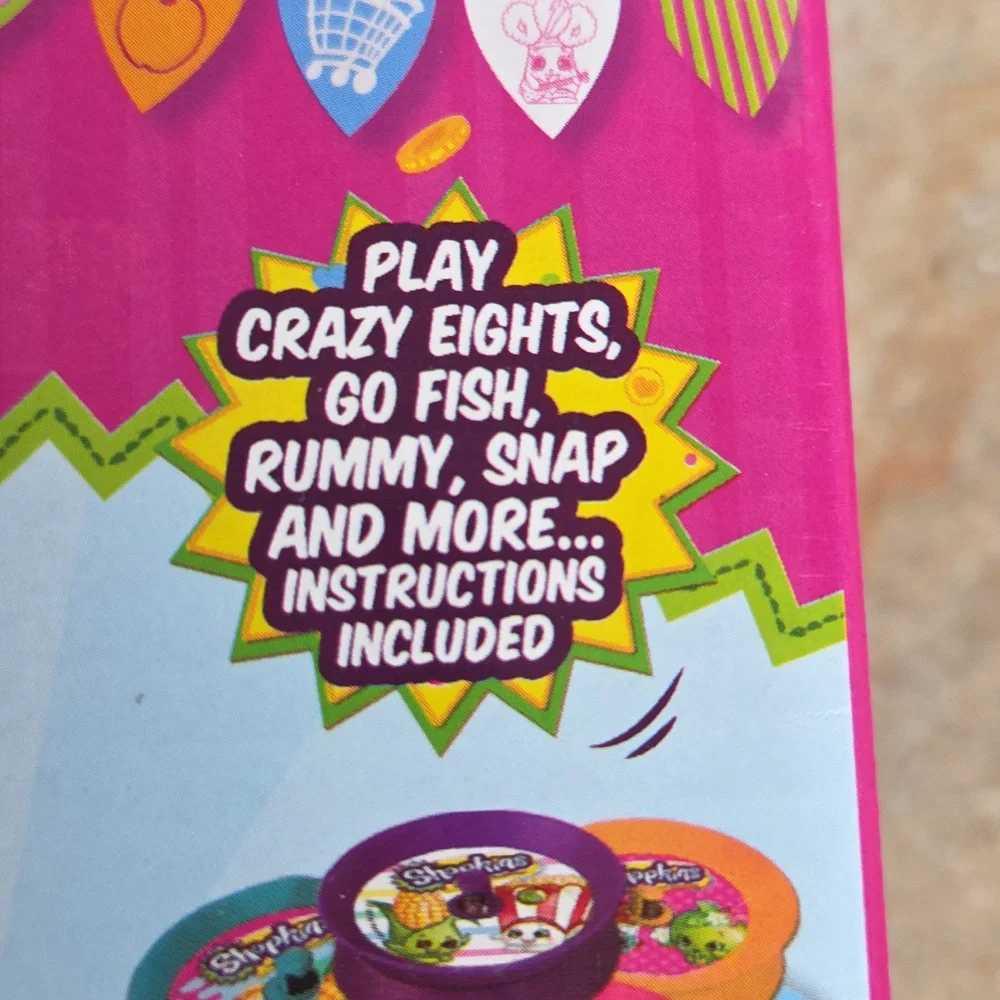 Shopkins Playing Cards Games Superset NWT